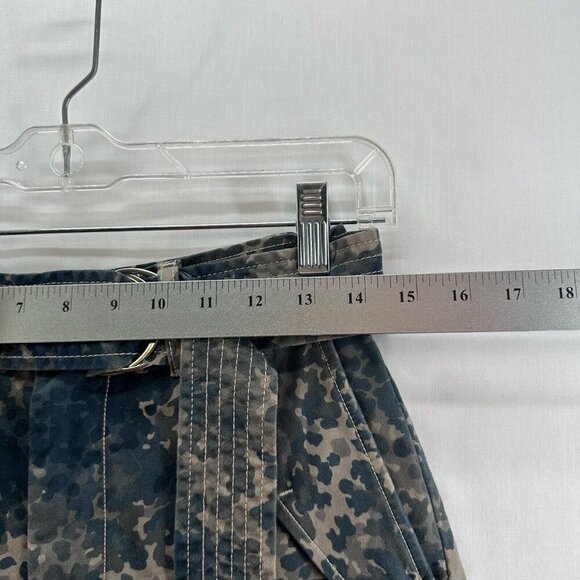 J BRAND Shorts Women 24 Evia Vale Terrestrial Camo High Waist Cotton Blend Green - Picture 5 of 7